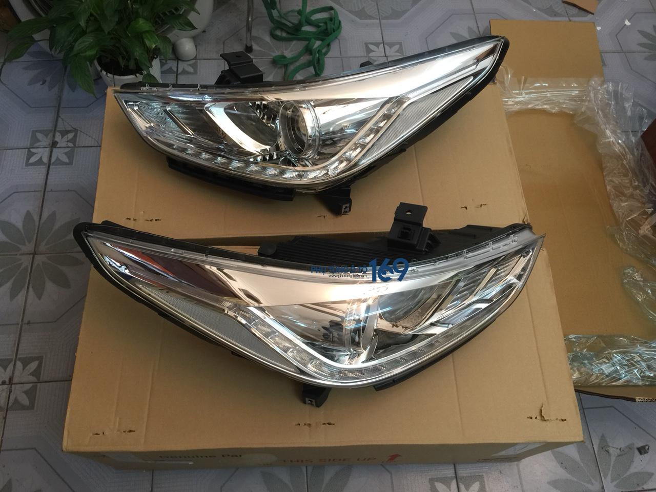 192 Đèn pha Accent 2016 có led (Hyundai) Đèn pha Hyundai Accent 2016
