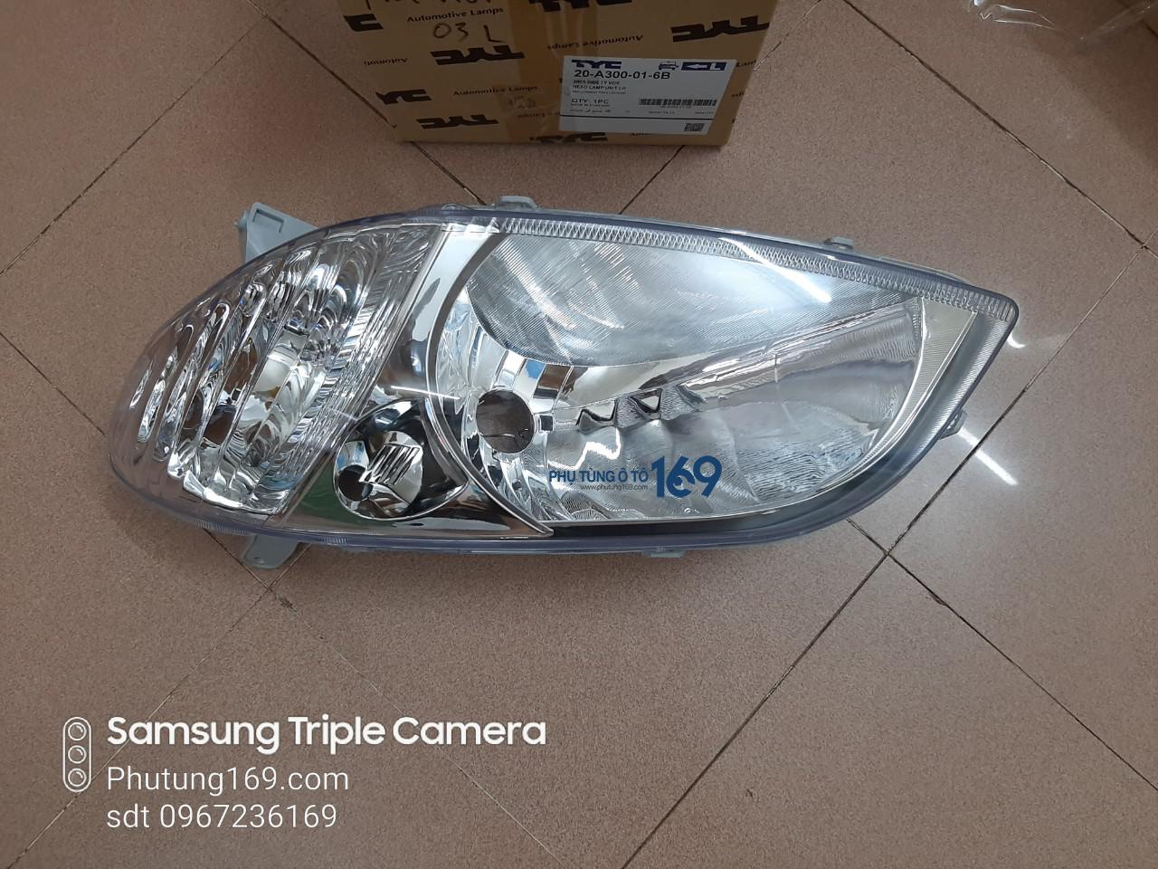 Đèn pha trái Toyota Vios Đèn pha trái Toyota Vios