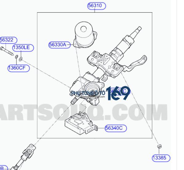 Cọc Lái điện Kia Rio Cọc Lái điện Kia Rio