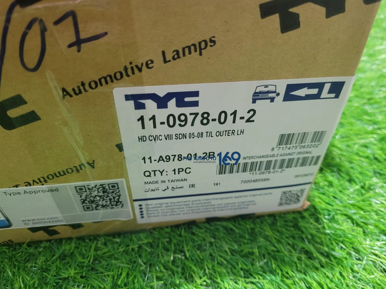 Đèn hậu ngoài trái Civic Đèn hậu ngoài trái Civic