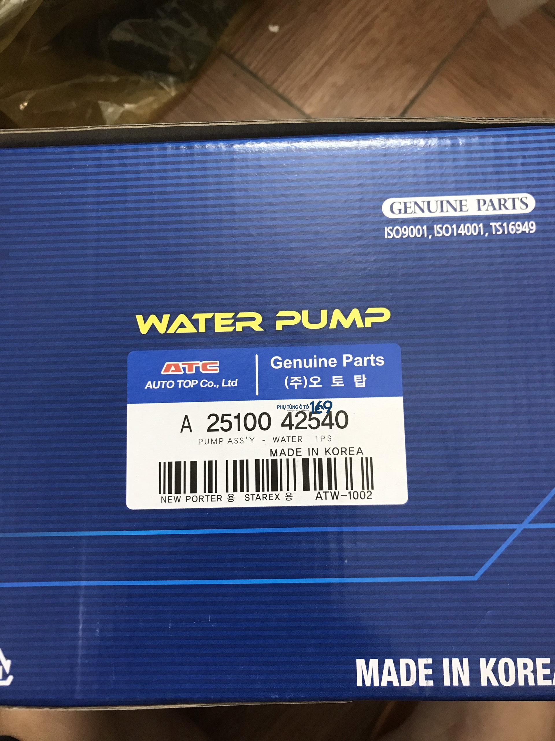 Bơm nước Porter 2 Bơm nước Porter 2