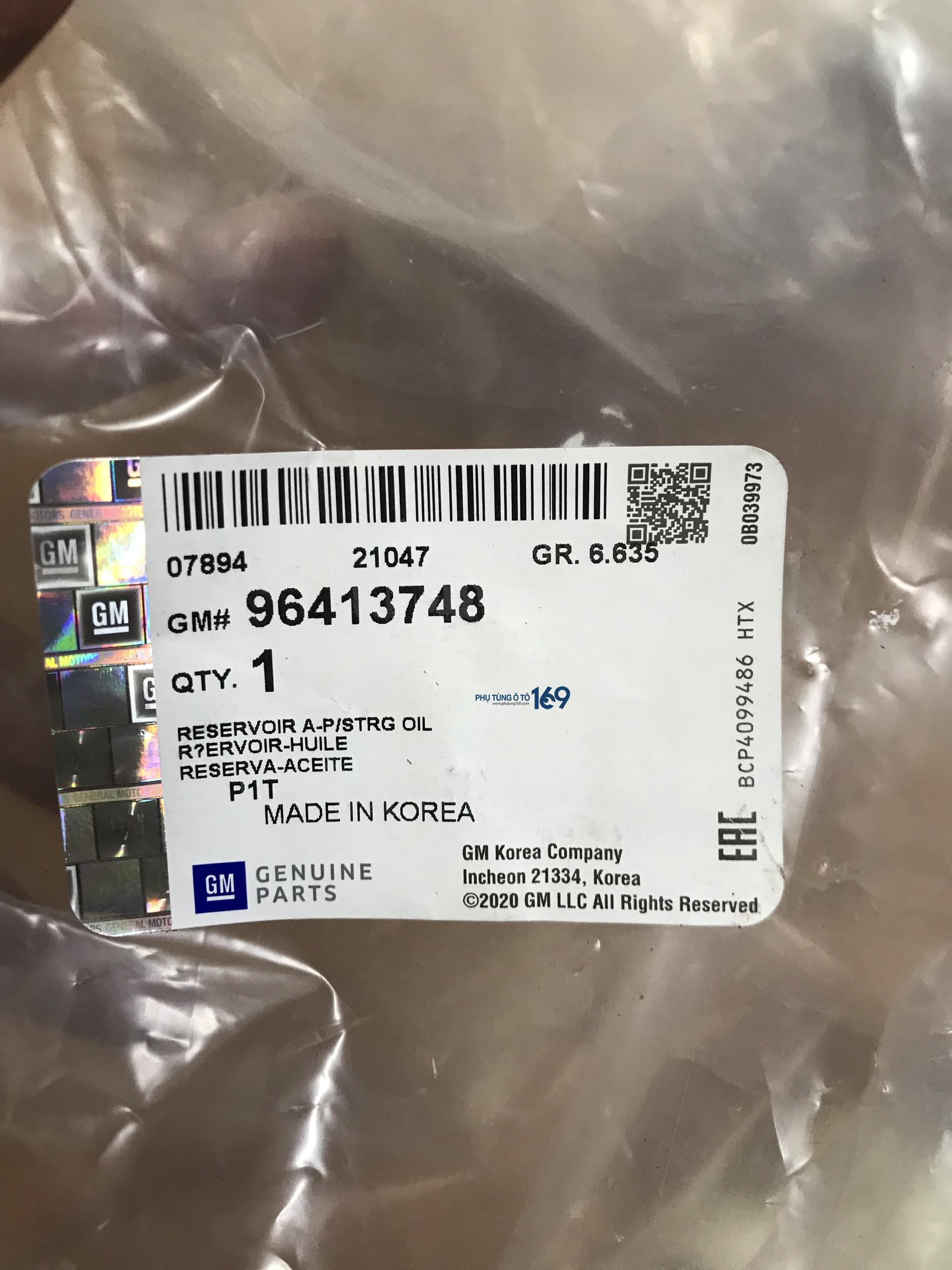 Bình dầu trợ lực Gentra Bình dầu trợ lực Gentra