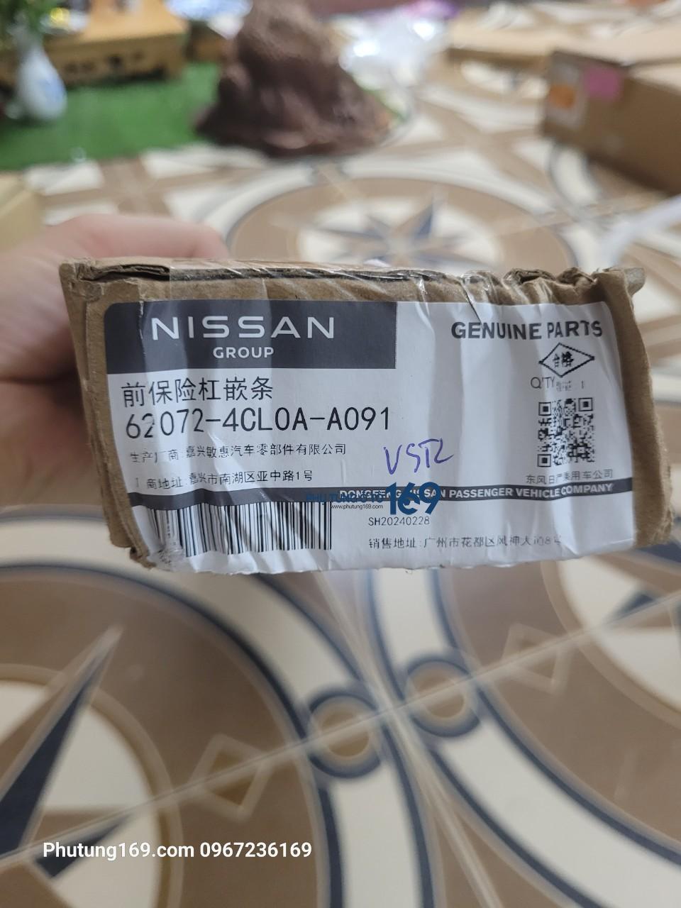 Nẹp cản trước mạ crom NIssan Xtrail â